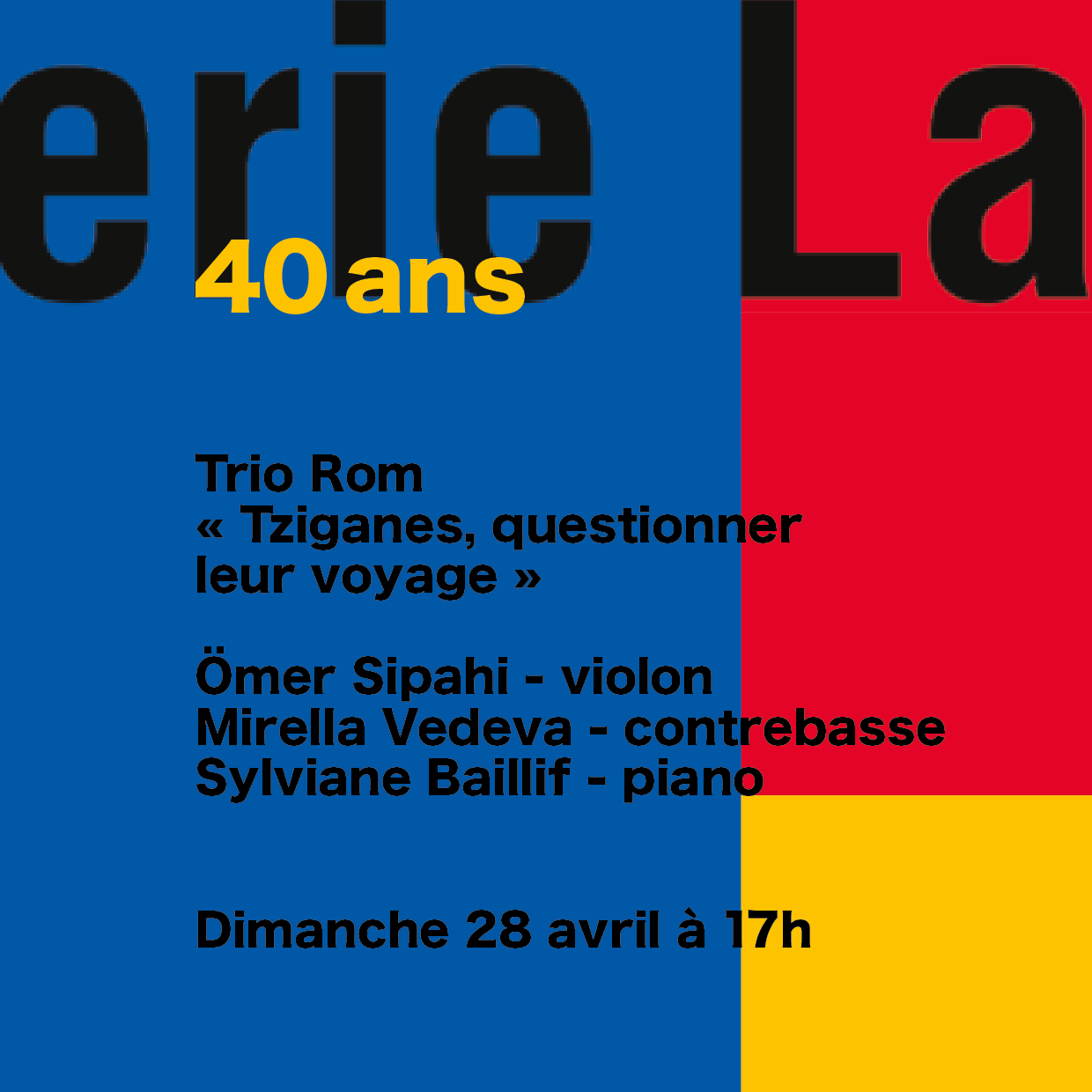 CONCERT 40 ANS 28 AVRIL 2024